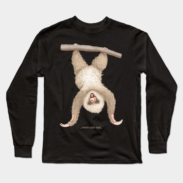 Baby Sloth Long Sleeve T-Shirt by MaratusFunk